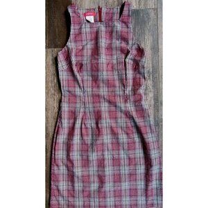 Vintage Esprit Junior Plaid Jumper Sleeveless Y2K Schoolgirl Academia Size 7/8